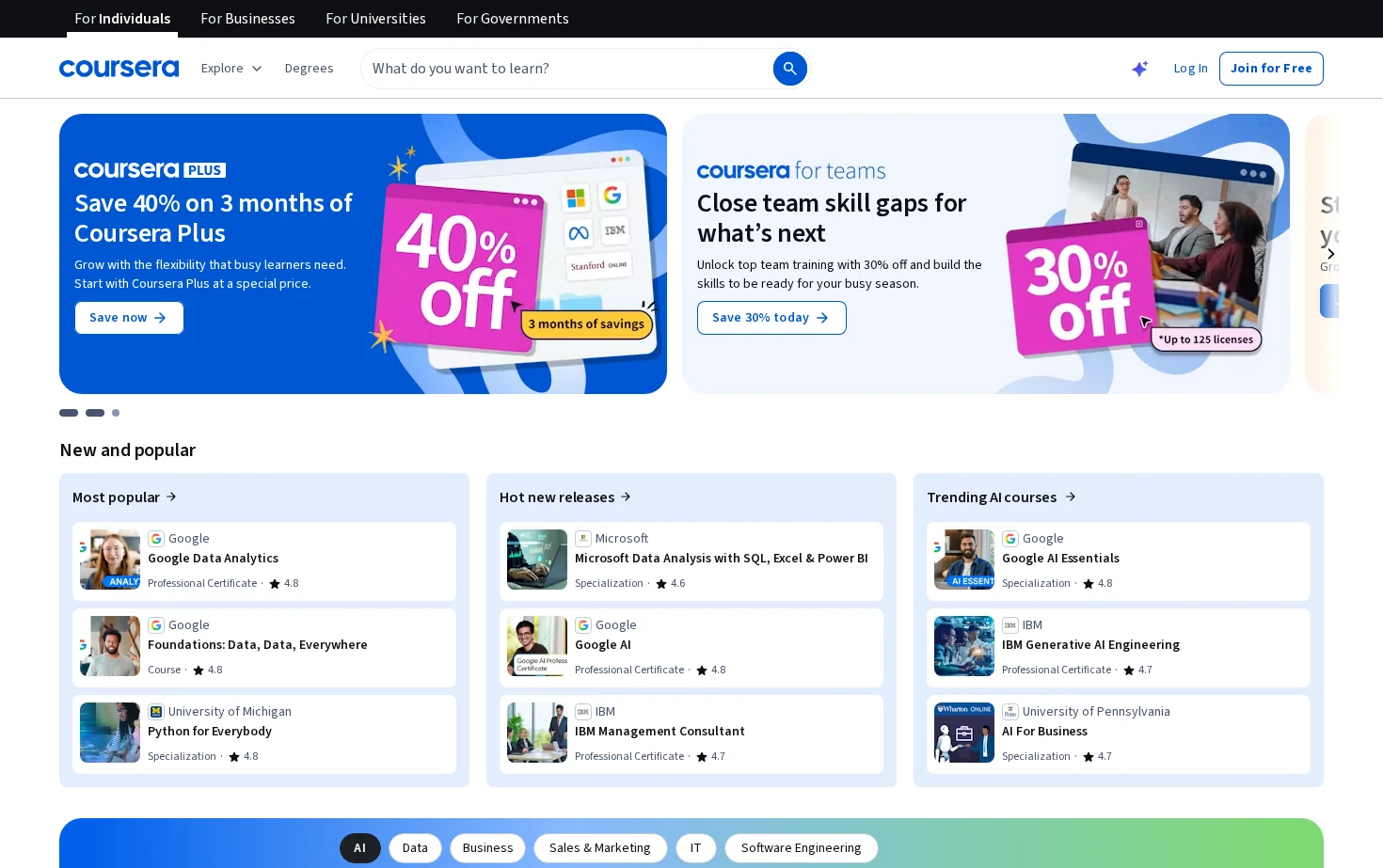 Coursera 页面快照